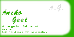 aniko geel business card